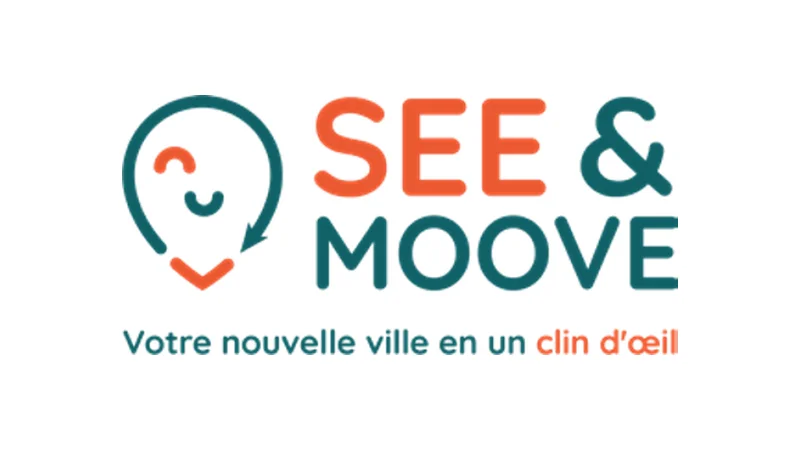 Le logo de See & Moove, « Votre nouvelle ville en un clin d’œil »
