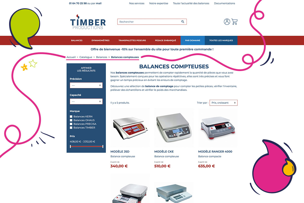 Exemple fil d’Ariane site e commerce