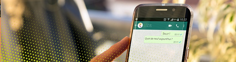 La discussion avant tout, les applis de messagerie : WhatsApp, Messenger…